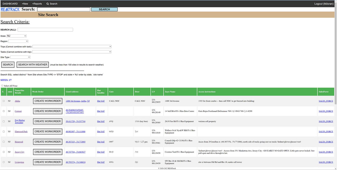 Picture of REMTrack dashboard